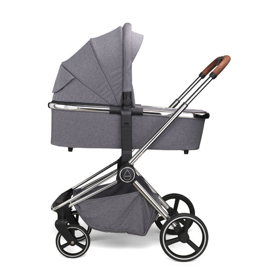 Mee-Go Pure 2 in 1 Pushchair / Stroller & Carrycot - Pearl Grey - Bambini & Bo