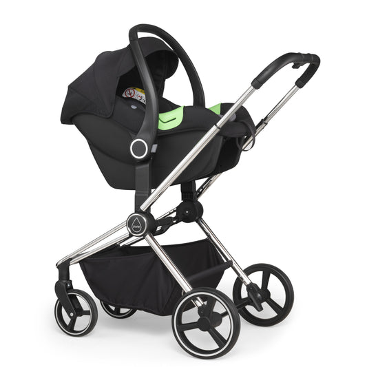 Mee-Go Pure 2 in 1 Pushchair / Stroller & Carrycot - Allegra Black - Bambini & Bo