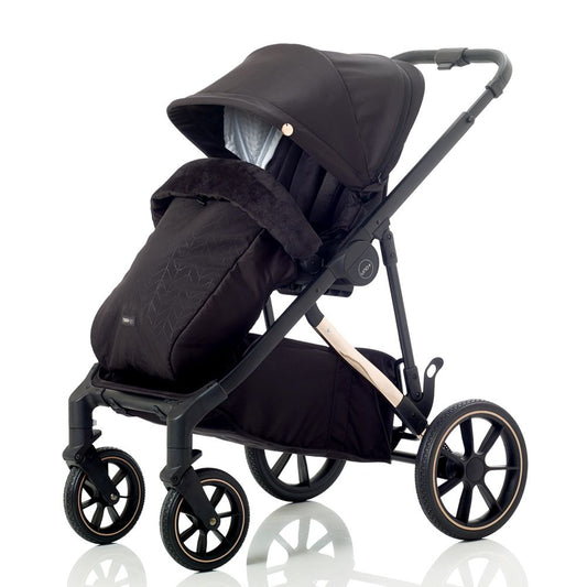 Mee-Go UNO+ Single / Tandem / Twin Pushchair & Carrycot - Black/Rose - Bambini & Bo