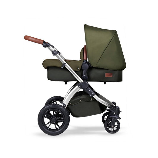 Ickle Bubba Stomp V4 Special Edition 2 In 1 Carrycot & Pushchair - Chrome/Woodland