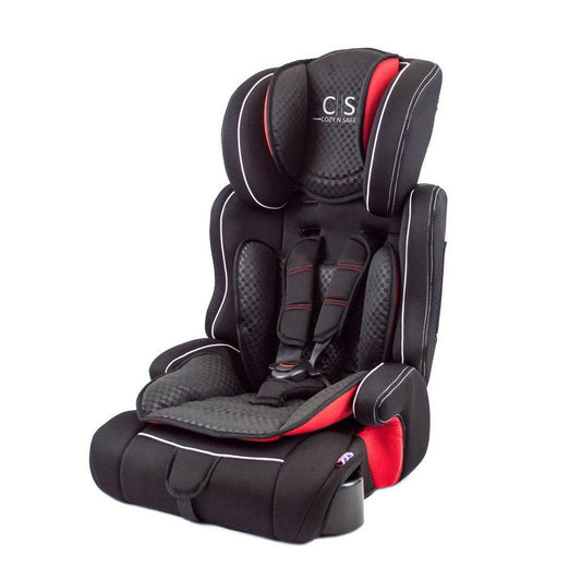 Cozy N Safe Everest Group 1/2/3 Child Car Seat - Black/Red