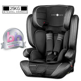 Cozy N Safe Hudson Group 1/2/3 Child Car Seat with 25kg harness - Black