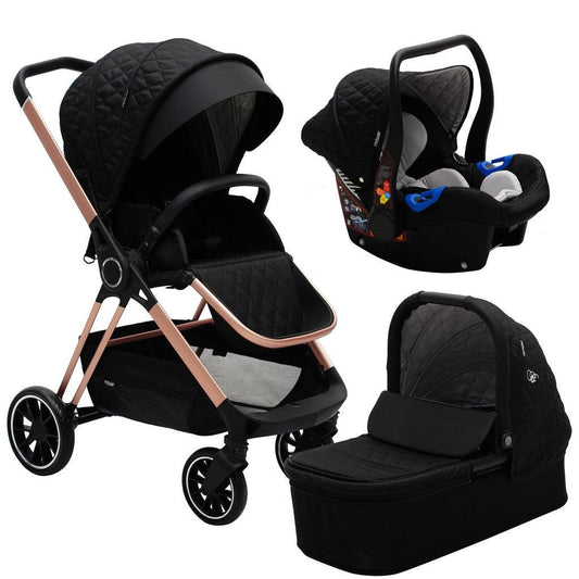 My Babiie MB250 Billie Faiers Travel System - Black Quilted