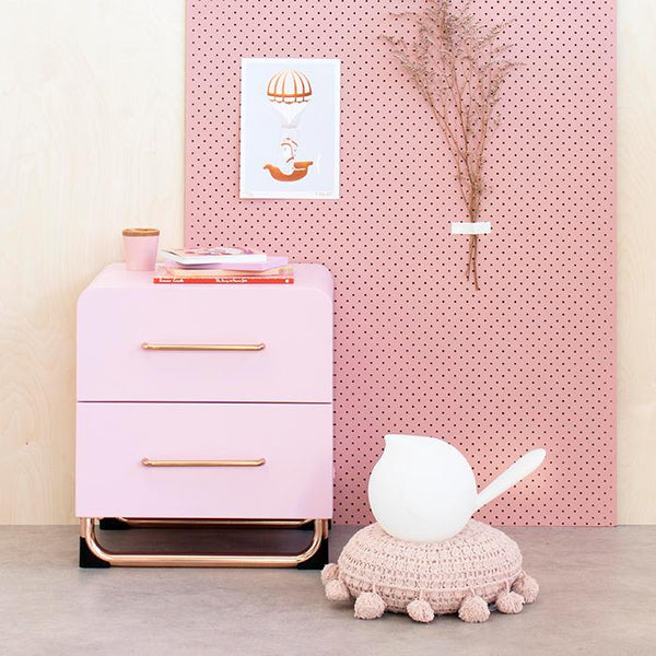 Incy Interiors Estelle Side Table - Blush Pink
