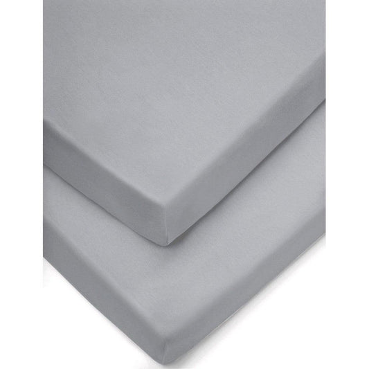 Cocoon Forrest Cotton Fitted Sheets, Pack of 2, 140 x 70 cm - Grey