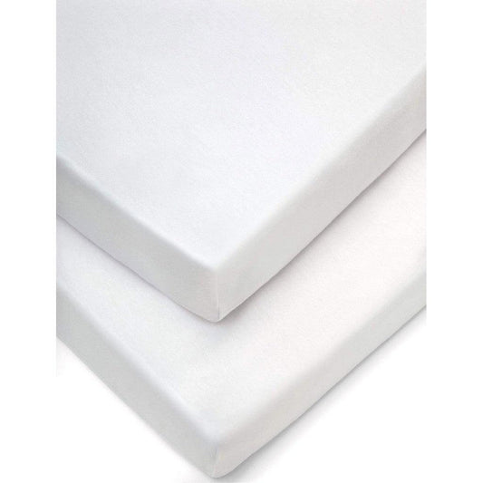 Cocoon Forrest Cotton Fitted Sheets, Pack of 2, 140 x 70 cm - White